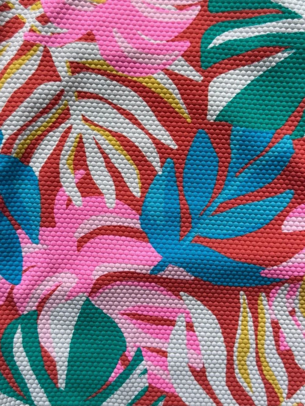 Cat & Jack Girls Multicolor Tropical Leaf One-Piece Swimsuit - Size M (7/8)